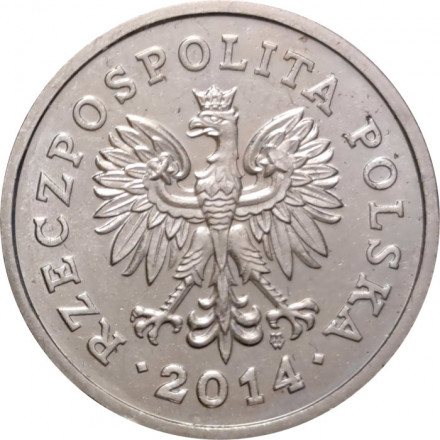 Польша 1 злотый 2014 год