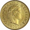 Швейцария 5 раппенов 2007 год