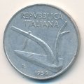 Италия 10 лир 1956 год Колосья