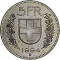Швейцария 5 франков 1994 год