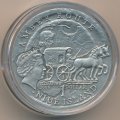 Ниуэ 1 доллар 2009 год - Янтарный путь. Эльблонг (вставка из янтаря)