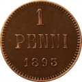 Финляндия 1 пенни 1893 год - Александр III - XF