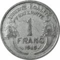 Франция 1 франк 1945 год (C)