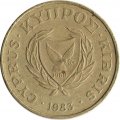 Кипр 5 центов 1983 год - Голова быка
