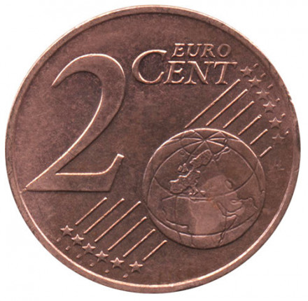 Австрия 2 евроцента 2011 год - Эдельвейс