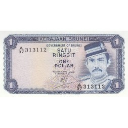 Бруней 1 ринггит (доллар) 1988 год