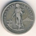 Филиппины 20 сентаво 1914 год