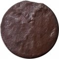 Полушка 1719 год ВРП Пётр I (1699 - 1725) - год буквами - F