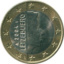 Люксембург 1 евро 2004 год