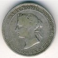 Цейлон 25 центов 1895 год