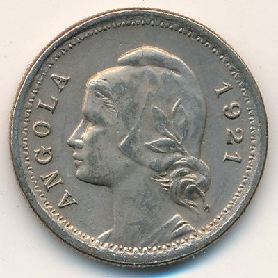 Ангола 20 сентаво 1921 год