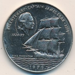 Монета Самоа 1 тала 1979 год