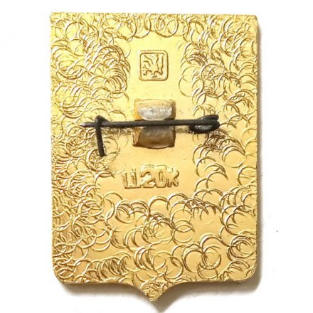 Значок Луга. Герб. Серия &quot;Квадраты&quot;