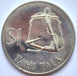 Монета Токелау 1 тала 1979 год