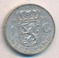 Нидерланды 1 гульден 1955 год - Королева Юлиана