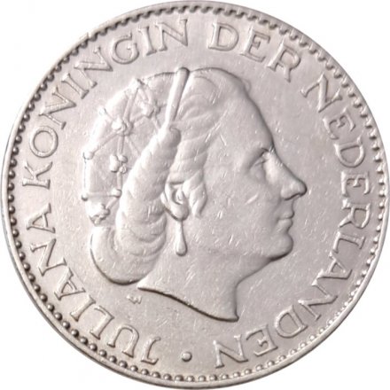 Нидерланды 1 гульден 1955 год - Королева Юлиана