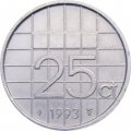 Нидерланды 25 центов 1993 год - Королева Беатрикс