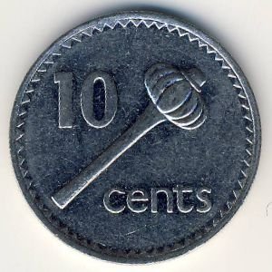 Фиджи 10 центов 1990 год
