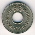 Фиджи 1/2 пенни 1952 год