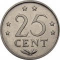 Антильские острова 25 центов 1984 год