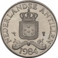 Антильские острова 25 центов 1984 год