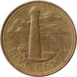 Барбадос 5 центов 1997