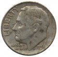 США 1 дайм (10 центов) 1956 год - Рузвельт (D)