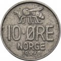 Норвегия 10 эре 1960 год