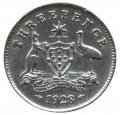Австралия 3 пенса 1928 год
