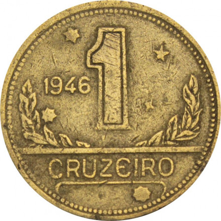 Бразилия 1 крузейро 1946 год