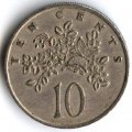 Ямайка 10 центов 1984 год