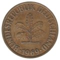ФРГ 10 пфеннигов 1969 год - D