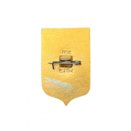 Значок СССР. Скачки (синий)