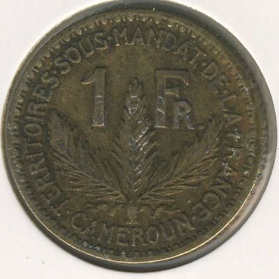 Камерун 1 франк 1924 год