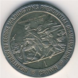 Остров Мэн 1 крона 1989 год