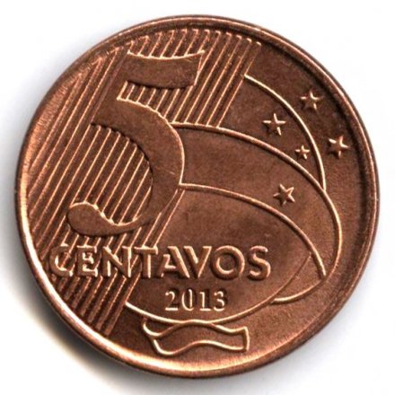 Бразилия 5 сентаво 2013 год