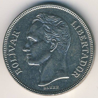 Венесуэла 5 боливаров 1973 год