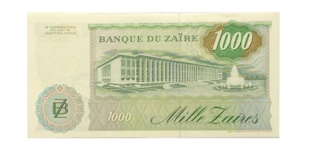 Заир 1000 заиров 1985 год - UNC