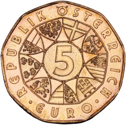 Австрия 5 евро 2014 год - Новый год