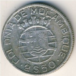 Мозамбик 2,5 эскудо 1942 год