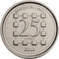 Ливан 25 ливров 2002 год