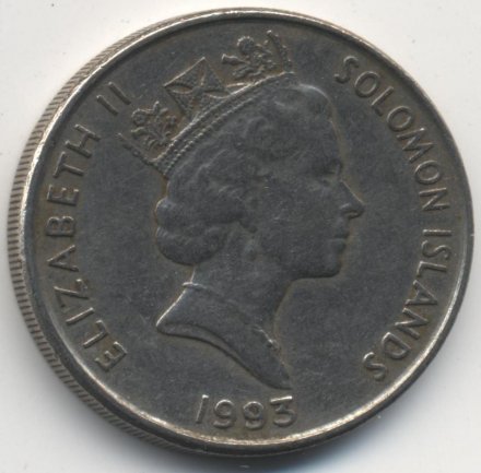 Соломоновы острова 20 центов 1993 год Малаита