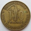 Западная Африка 10 франков 1964 - Антилопа