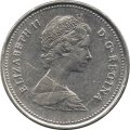 Канада 25 центов 1982 год - Карибу (северный олень)