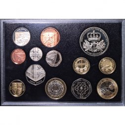 Годовой набор из 13 монет Великобритания 2010 год (в футляре)
