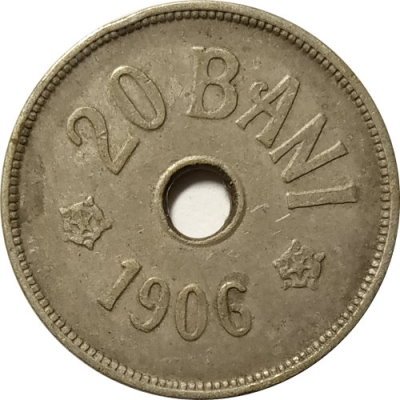 Румыния 20 бани 1906 год (J)