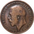 Великобритания 1 пенни 1919 год - Король Георг V (H)
