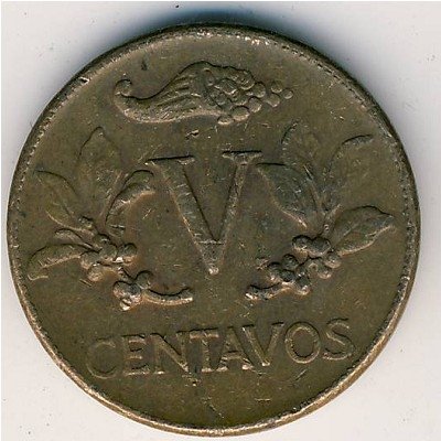 Колумбия 5 сентаво 1960 год