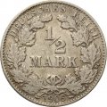 Германия 1/2 марки 1906 год (D)