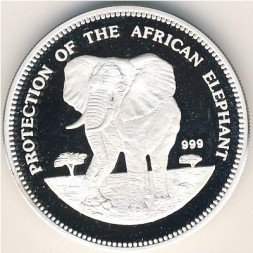 Монета Экваториальная Гвинея 7000 франков 1993 год